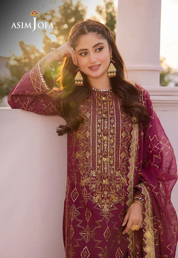 Asim Jofa Dhanak Rang Luxury Festive Collection AJCF-05 - Image 4