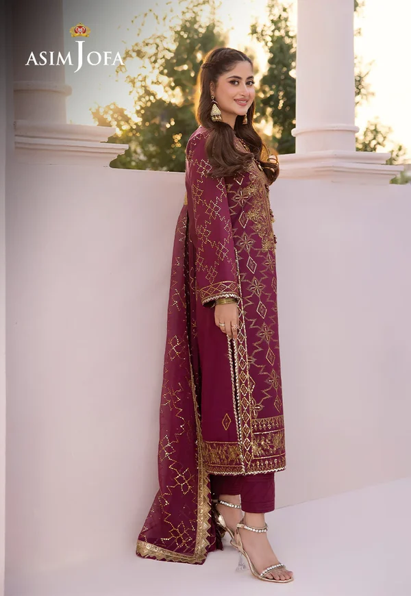 Asim Jofa Dhanak Rang Luxury Festive Collection AJCF-05 - Image 6