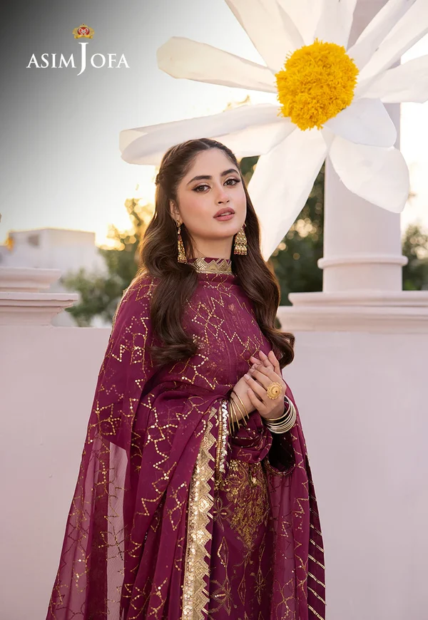Asim Jofa Dhanak Rang Luxury Festive Collection AJCF-05 - Image 8