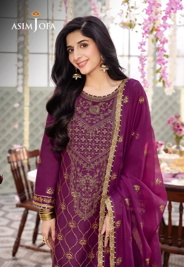 Asim Jofa Dhanak Rang Luxury Festive Collection AJCF-07 - Image 2