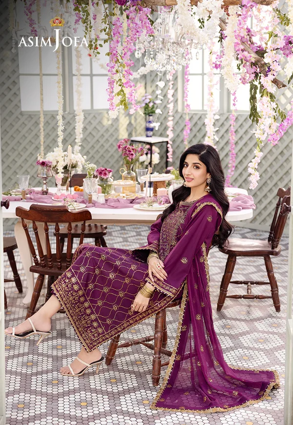 Asim Jofa Dhanak Rang Luxury Festive Collection AJCF-07 - Image 7