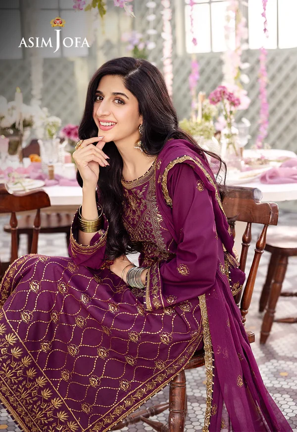 Asim Jofa Dhanak Rang Luxury Festive Collection AJCF-07 - Image 9