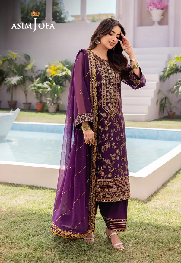 Asim Jofa Dhanak Rang Luxury Festive Collection AJCF-08 - Image 3