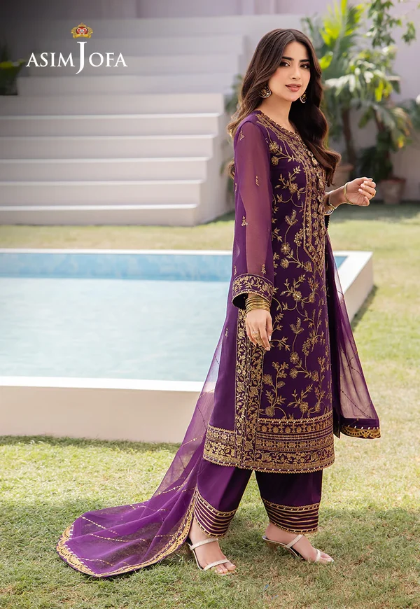 Asim Jofa Dhanak Rang Luxury Festive Collection AJCF-08 - Image 8