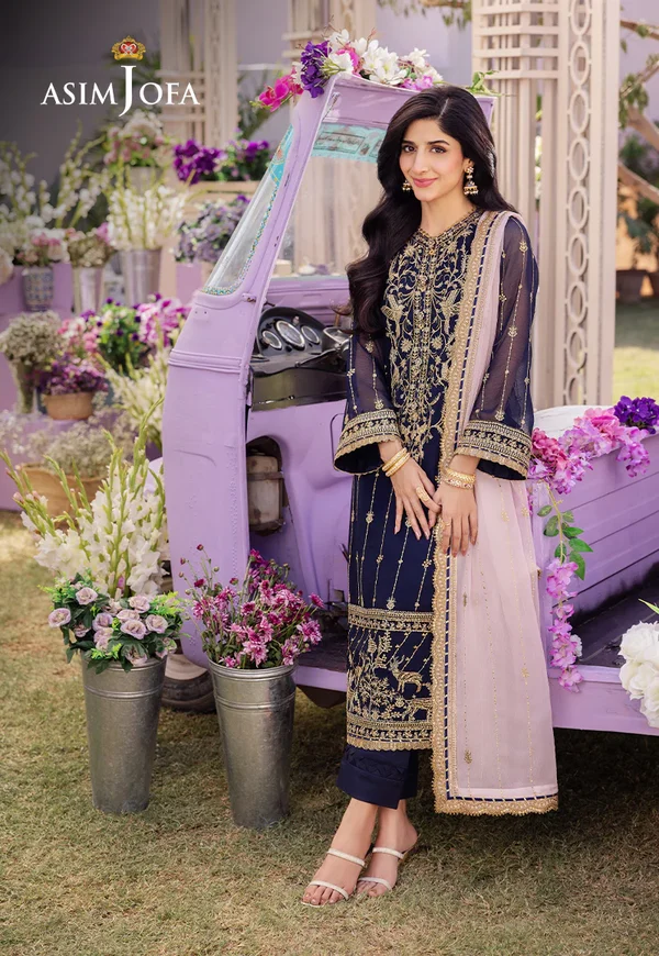 Asim Jofa Dhanak Rang Luxury Festive Collection AJCF-09 - Image 3
