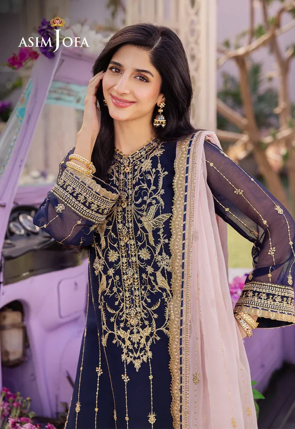 Asim Jofa Dhanak Rang Luxury Festive Collection AJCF-09 - Image 5