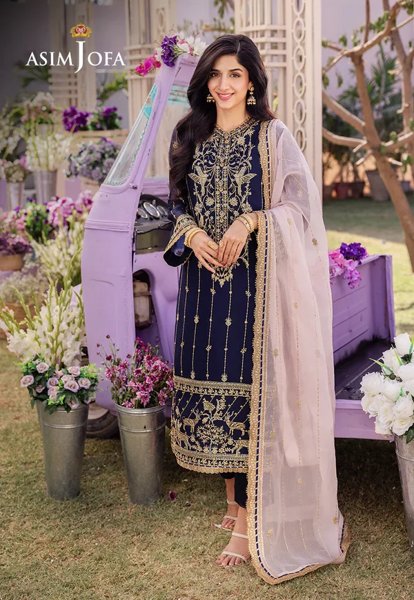Asim Jofa Dhanak Rang Luxury Festive Collection AJCF-09 - Image 4
