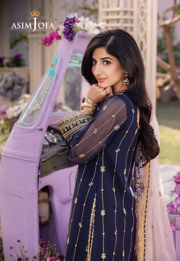 Asim Jofa Dhanak Rang Luxury Festive Collection AJCF-09 - Image 7