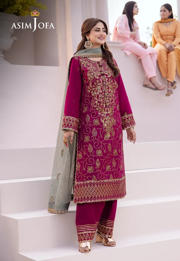 Asim Jofa Dhanak Rang Luxury Festive Collection AJCF-12 - Image 3