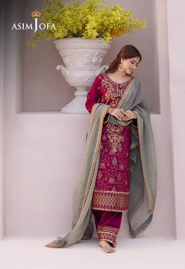 Asim Jofa Dhanak Rang Luxury Festive Collection AJCF-12 - Image 5