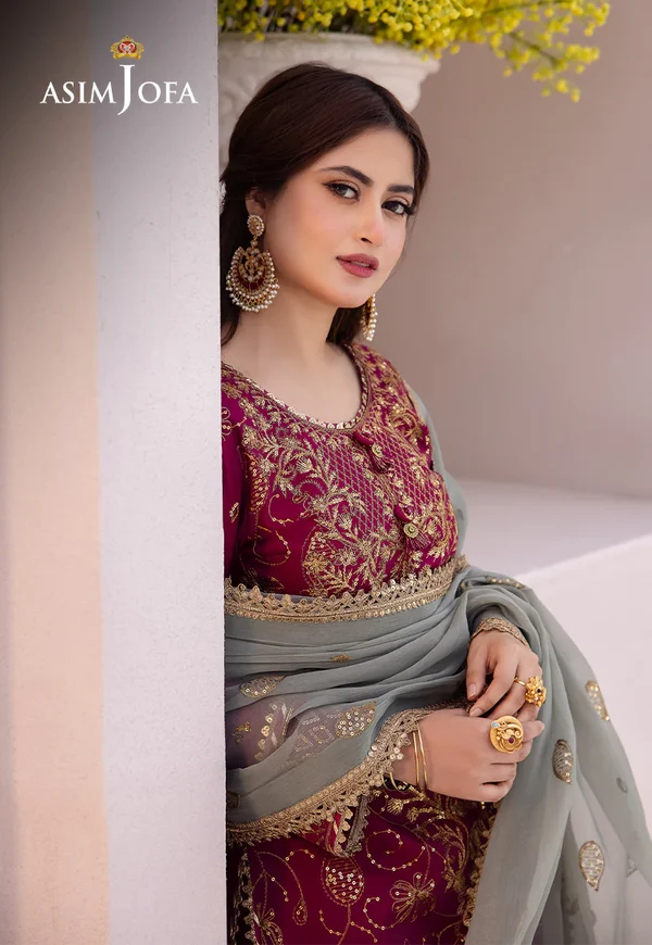 Asim Jofa Dhanak Rang Luxury Festive Collection AJCF-12 - Image 8
