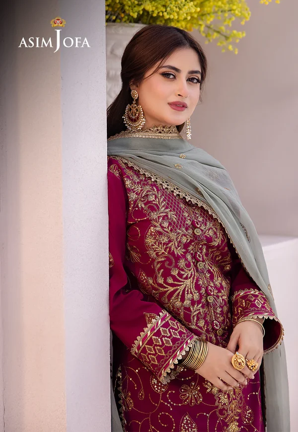 Asim Jofa Dhanak Rang Luxury Festive Collection AJCF-12 - Image 9