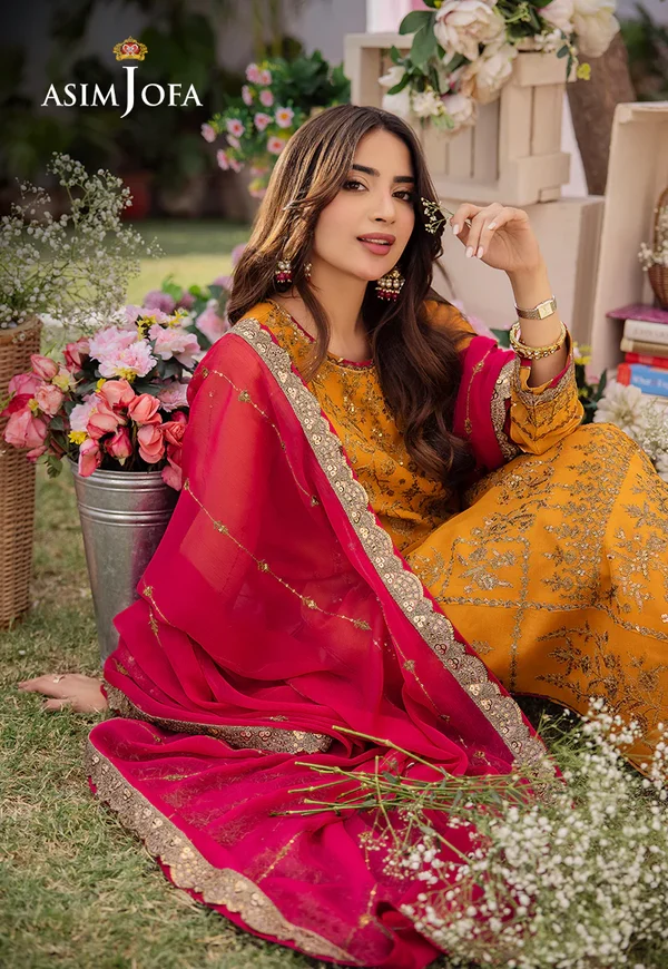 Asim Jofa Dhanak Rang Luxury Festive Collection AJCF-25 - Image 9
