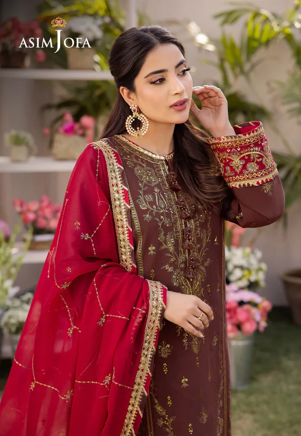 Asim Jofa Dhanak Rang Luxury Festive Collection AJCF-27 - Image 3