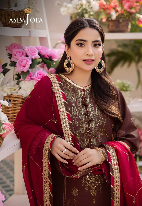 Asim Jofa Dhanak Rang Luxury Festive Collection AJCF-27 - Image 4