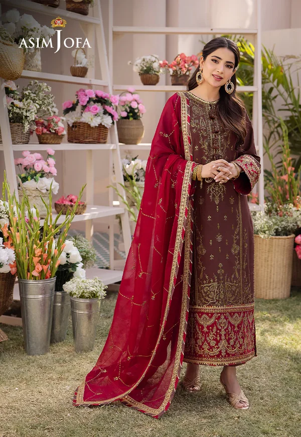 Asim Jofa Dhanak Rang Luxury Festive Collection AJCF-27 - Image 6