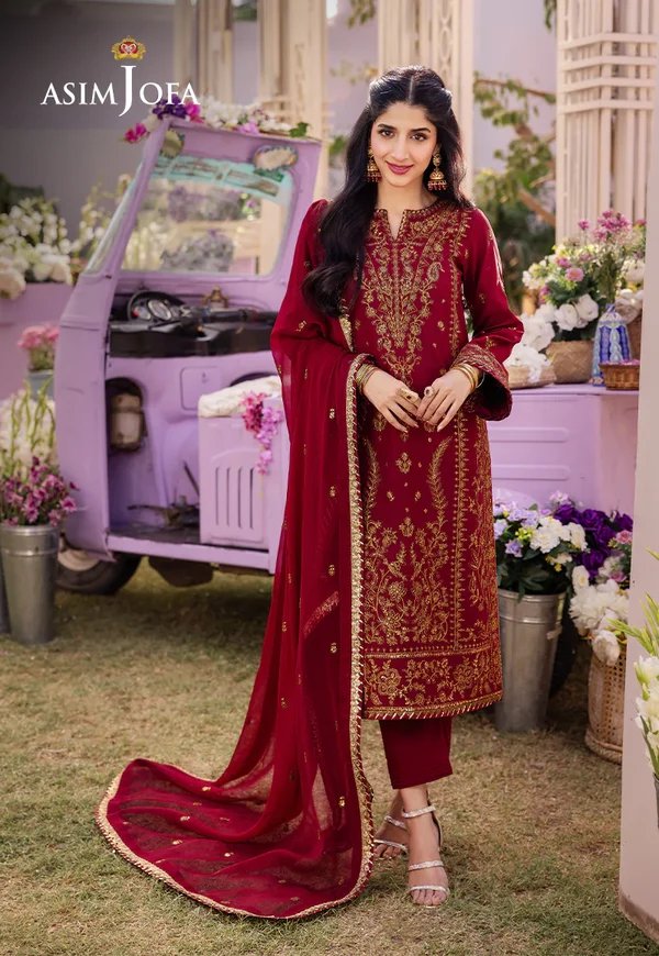 Asim Jofa Dhanak Rang Luxury Festive Collection AJCF-28 - Image 3