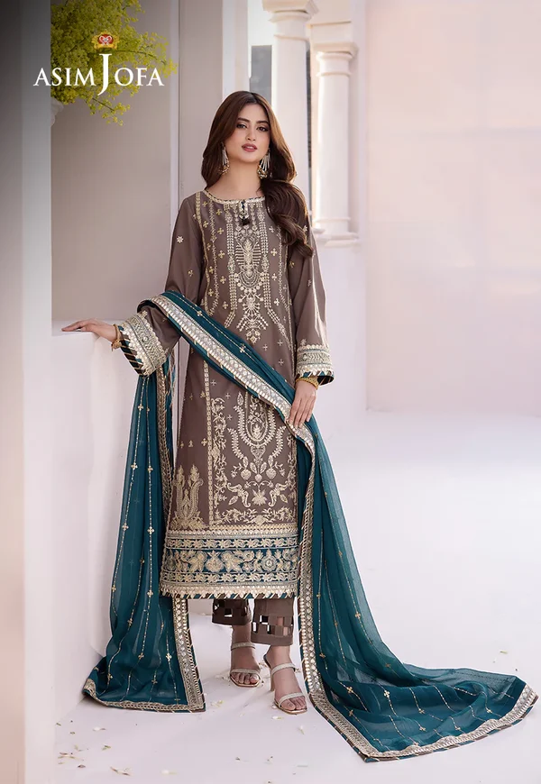 Asim Jofa Dhanak Rang Luxury Festive Collection AJCF-30 - Image 3