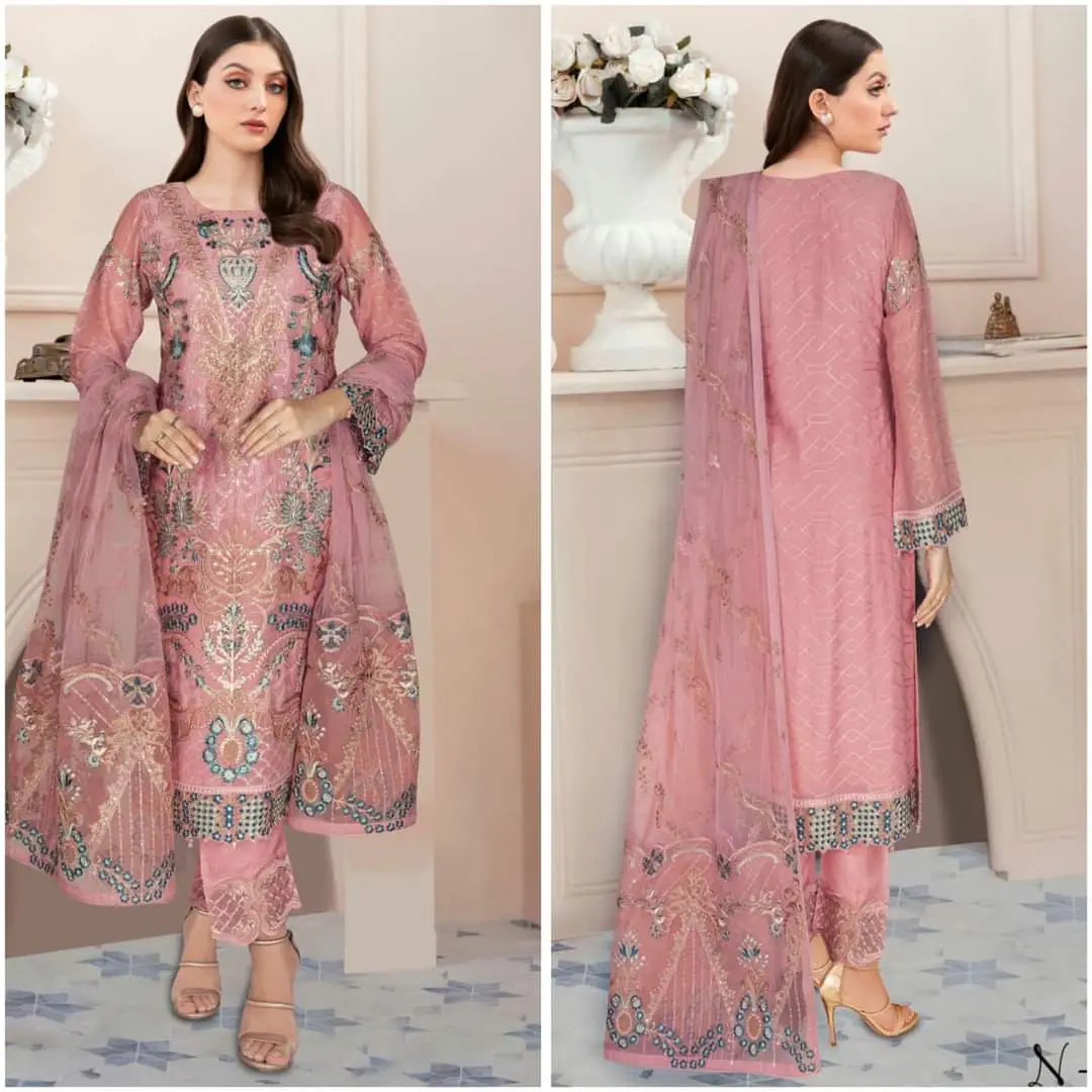Ramsha Nayab Embroidered Chiffon Collection Vol 5 - N 512 - Image 6