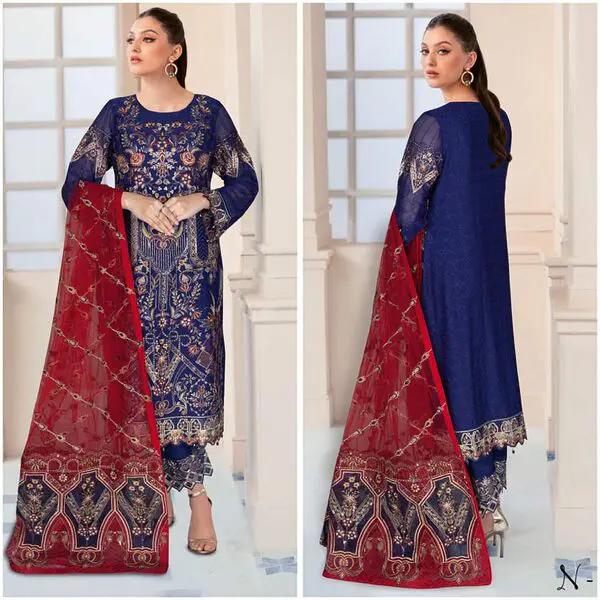 Ramsha Nayab Embroidered Chiffon Collection Vol 5 - N 511 - Image 4