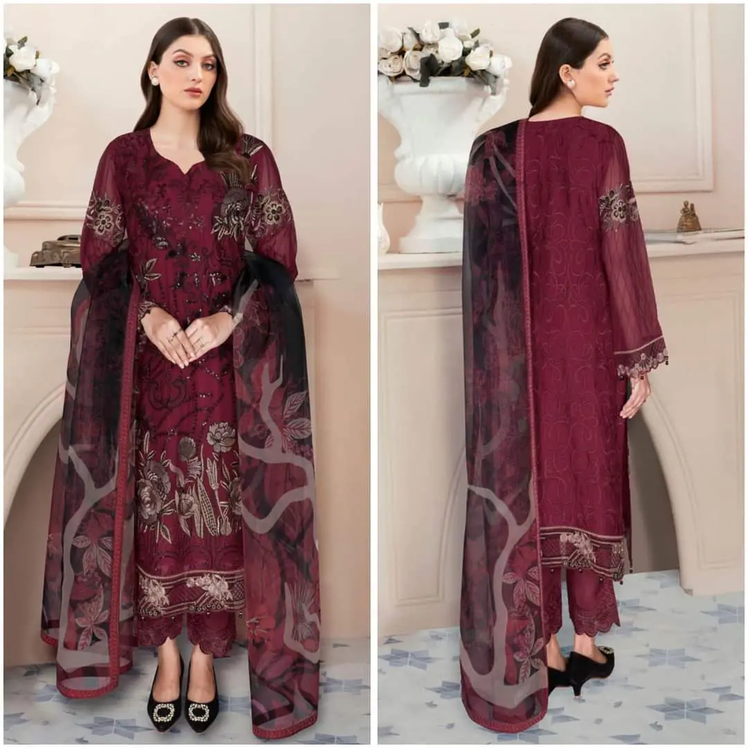 Ramsha Nayab Embroidered Chiffon Collection Vol 5 - N 505 - Image 5
