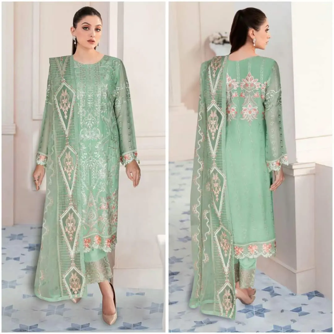 Ramsha Nayab Embroidered Chiffon Collection Vol 5 - N 502 - Image 7