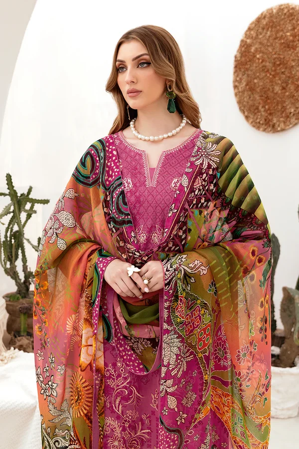 Ramsha Ghazal Luxury Lawn Collection Vol 02 -G-208 - Image 5