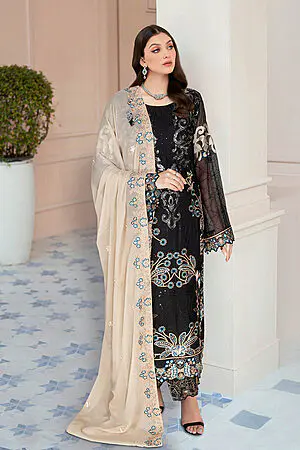 Ramsha Nayab Embroidered Chiffon Collection Vol 5 - N 508