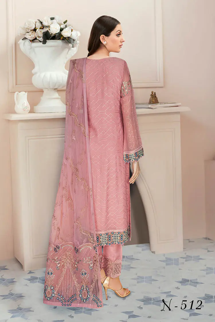 Ramsha Nayab Embroidered Chiffon Collection Vol 5 - N 512 - Image 3