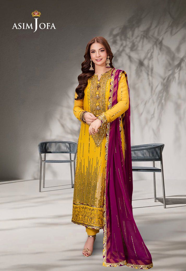 Asim Jofa Jag Mag Luxury Collection Unstitched AJMJ-20 - Image 5