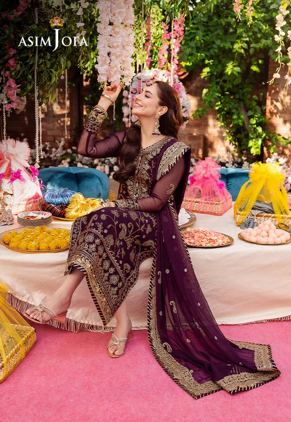 Asim Jofa Jag Mag Luxury Collection Unstitched AJMJ-02 - Image 9