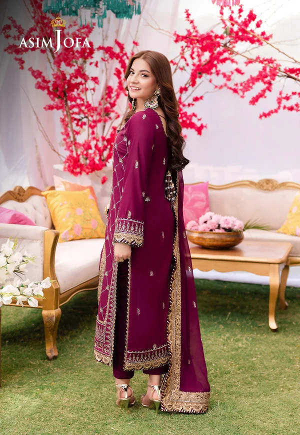 Asim Jofa Jag Mag Luxury Collection Unstitched AJMJ-03 - Image 2