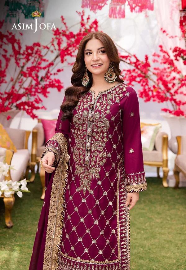 Asim Jofa Jag Mag Luxury Collection Unstitched AJMJ-03 - Image 5