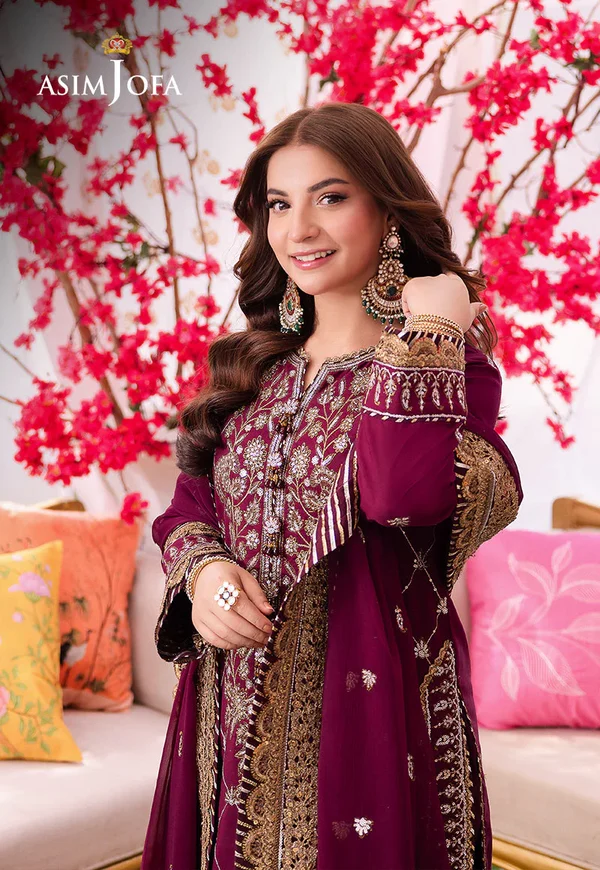 Asim Jofa Jag Mag Luxury Collection Unstitched AJMJ-03 - Image 8