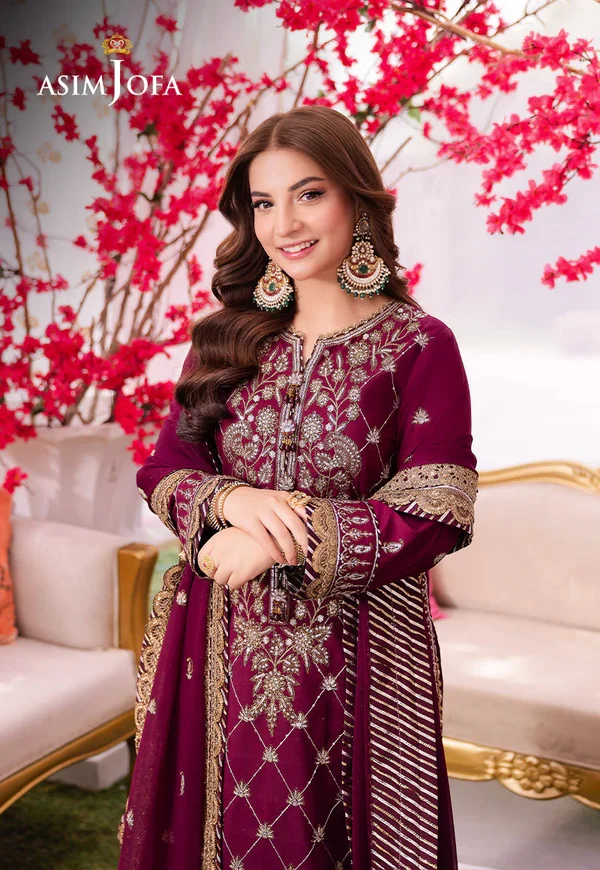 Asim Jofa Jag Mag Luxury Collection Unstitched AJMJ-03 - Image 9