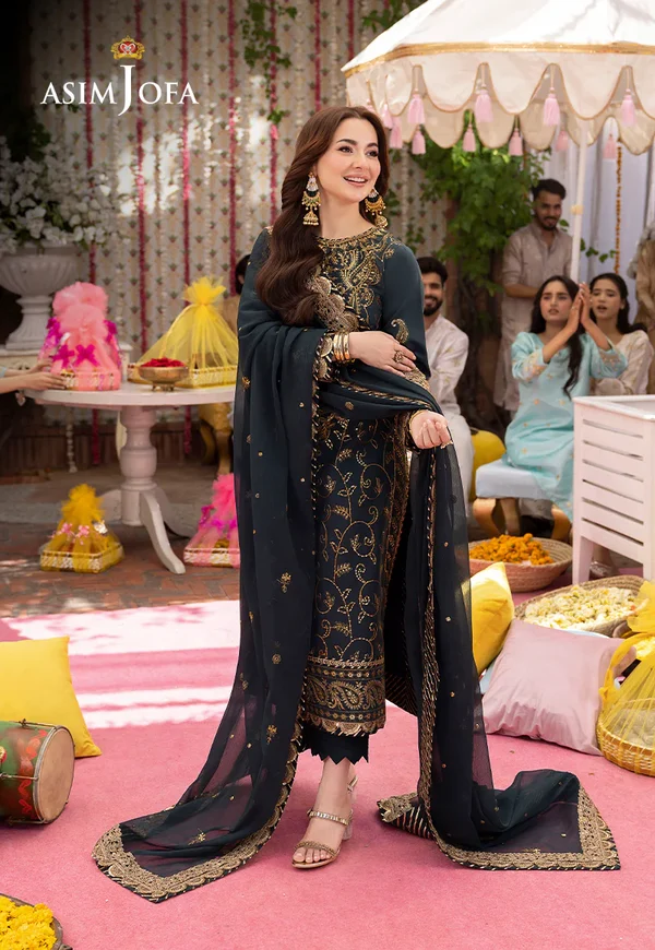 Asim Jofa Jag Mag Luxury Collection Unstitched AJMJ-04 - Image 8