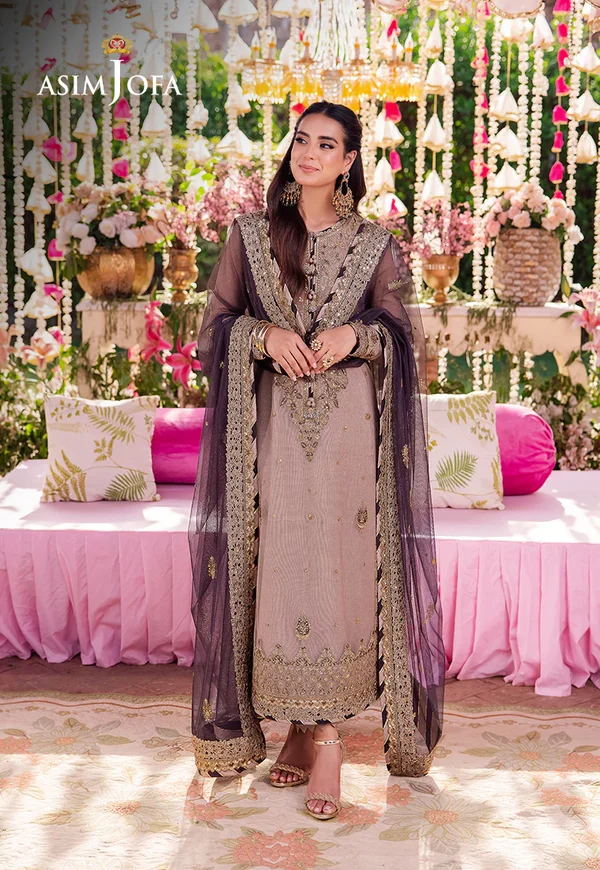Asim Jofa Jag Mag Luxury Collection Unstitched AJMJ-06 - Image 9