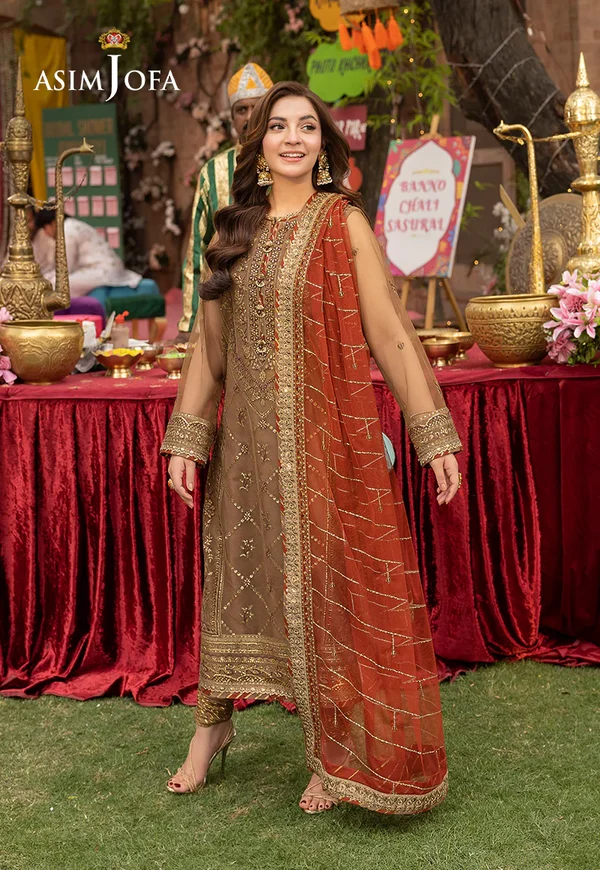 Asim Jofa Jag Mag Luxury Collection Unstitched AJMJ-10 - Image 3