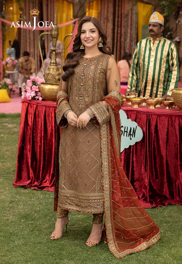 Asim Jofa Jag Mag Luxury Collection Unstitched AJMJ-10 - Image 5