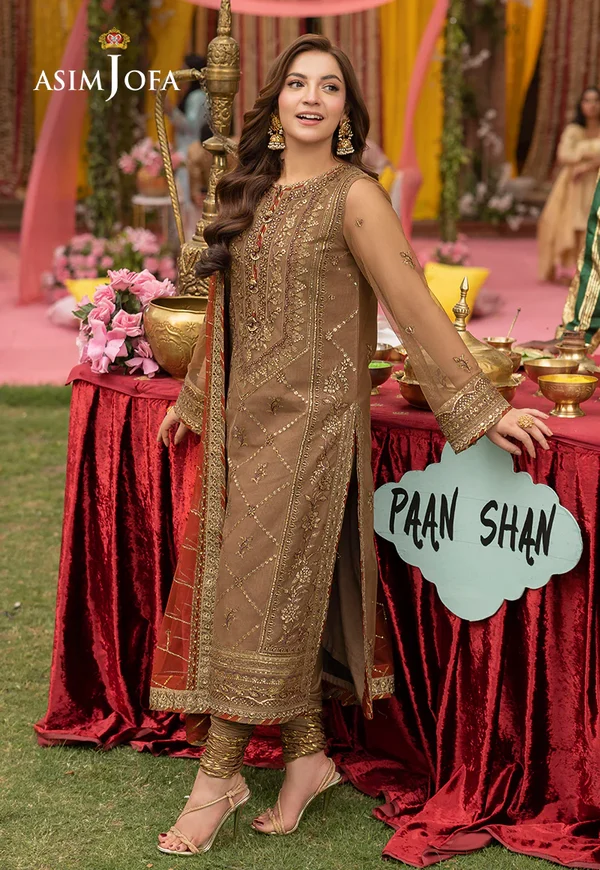 Asim Jofa Jag Mag Luxury Collection Unstitched AJMJ-10 - Image 7