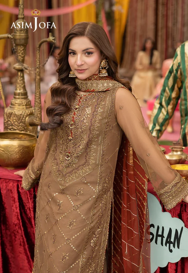 Asim Jofa Jag Mag Luxury Collection Unstitched AJMJ-10 - Image 8