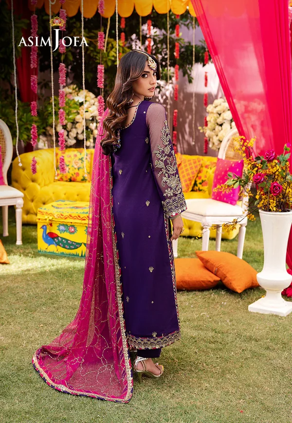 Asim Jofa Jag Mag Luxury Collection Unstitched AJMJ-14 - Image 2
