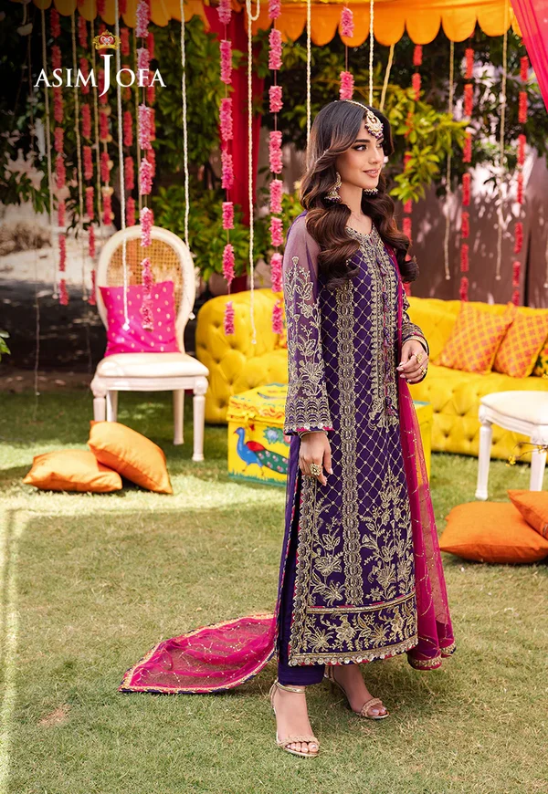 Asim Jofa Jag Mag Luxury Collection Unstitched AJMJ-14 - Image 3