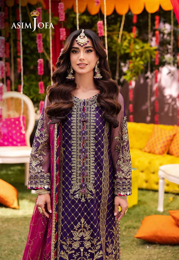 Asim Jofa Jag Mag Luxury Collection Unstitched AJMJ-14 - Image 4