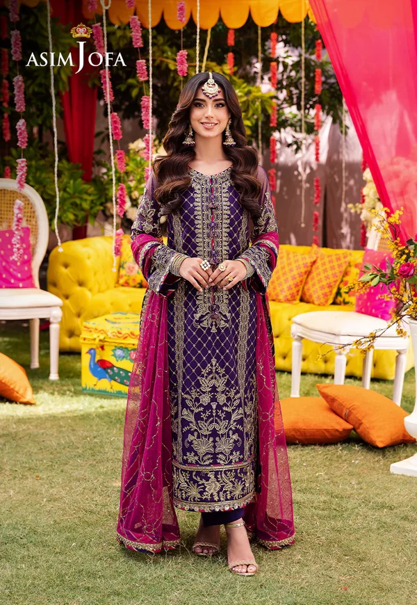 Asim Jofa Jag Mag Luxury Collection Unstitched AJMJ-14 - Image 5