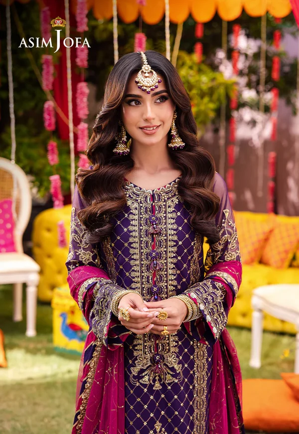 Asim Jofa Jag Mag Luxury Collection Unstitched AJMJ-14 - Image 6