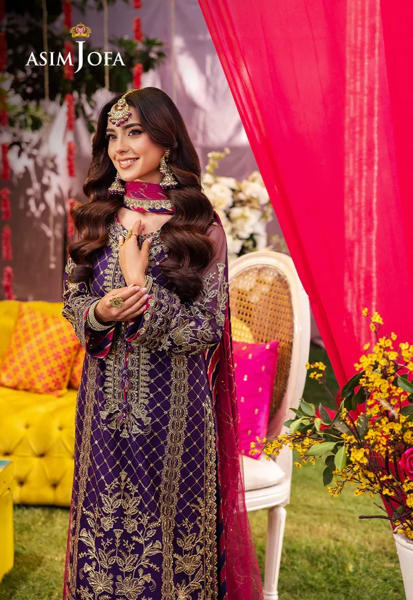 Asim Jofa Jag Mag Luxury Collection Unstitched AJMJ-14 - Image 7