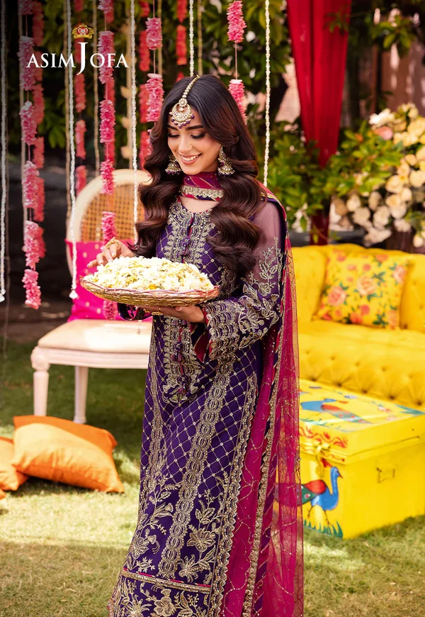 Asim Jofa Jag Mag Luxury Collection Unstitched AJMJ-14 - Image 10