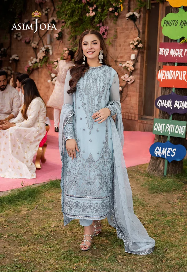Asim Jofa Jag Mag Luxury Collection Unstitched AJMJ-15 - Image 3