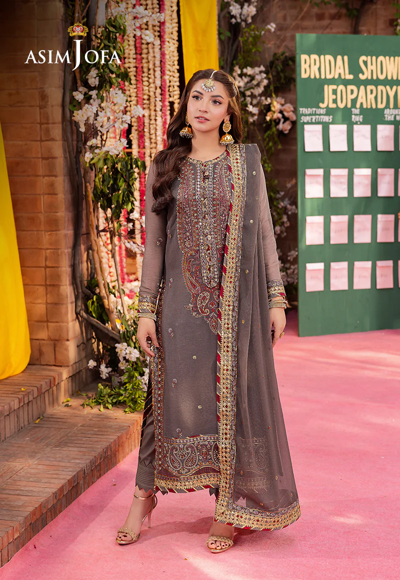 Asim Jofa Jag Mag Luxury Collection Unstitched AJMJ-19 - Image 2